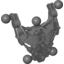 Набор LEGO Bionicle Matoran Torso, Av-Matoran Type 2, Темный сине-серый