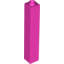 Набор LEGO Brick 1 x 1 x 5 with Hollow Stud, Темно-розовый