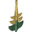 Набор LEGO Dragon Tail Barbed with Marbled Metallic Gold Pattern, Темно-зеленый