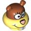 Деталь LEGO SANDY - HEAD  "NO. 1", Не определен
