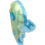 Набор LEGO Bionicle Hydruka Back Plate (Morak), Marbled Glow In Dark Pattern, Trans-Medium Blue