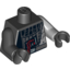 Набор LEGO Torso SW Darth Vader Damaged Print / Light Bluish Gray Arm Left / Black Arm Right / Black Hands, Черный