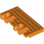 Набор LEGO Hinge Train Gate 2 x 4 Locking Dual 2 Fingers with Rear Reinforcements, Оранжевый