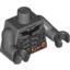 Набор LEGO Torso Batman Logo with Body Armor and Yellow Belt Print / Dark Bluish Gray Arms / Black Hands, Темный сине-серый