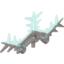 Набор LEGO Bionicle Weapon Ice Shield Half with Marbled Trans-Light Blue Pattern, Pearl Light Gray