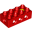 Набор LEGO DATEEMBOSSED BRICK 2X4 W/SCREW, Красный