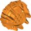 Набор LEGO Wheel Hard Plastic with Small Cleats and Flanges, Оранжевый