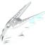 Набор LEGO Bionicle Mask Spiked Ice with Marbled Trans-Light Blue Pattern (Gelu), Белый