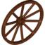 Набор LEGO Wheel Wagon Giant (56mm D., 7 studs Dia.), Красно-коричневый