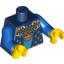 Набор LEGO Torso Castle Fantasy Era with Gold Chain, Medallion and Gold Detail Print / Blue Arms / Yellow Hands, Темно-синий