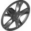 Набор LEGO Wheel Cover 5 Spoke Thick [Fits 56145], Черный