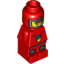 Набор LEGO Microfig Lava Dragon Knight Red, Красный