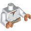 Набор LEGO Torso Indiana Jones with Loose Shirt and Tan Belt Print / White Arms / Flesh Hands, Белый