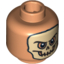 Набор LEGO Minifig Head Dual Sided Skull Mask / Arched Eyebrows and White Pupils Print [Blocked Open Stud], Flesh
