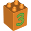 Деталь LEGO CB - LEARNING "3", Не определен