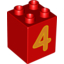 Деталь LEGO CB - LEARNING "4", Не определен