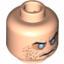 Набор LEGO Minifig Head Beard Stubble, Cleft Chin, Evil Eyes, Arched Eyebrows [Blocked Open Stud], Light Flesh