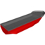 Набор LEGO Boat Hull Unitary 51 x 12 x 6 with Side Bulges and Dark Bluish Gray Top, Complete Assembly, Красный