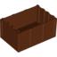Набор LEGO Container - Trunk Bottom 4 x 6 x 2 1/3, Красно-коричневый