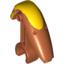 Набор LEGO Minifig Head Modified Mechanical (Battle Droid) with Yellow Insignia Print, Темно-оранжевый