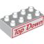 Деталь LEGO DUPLO BRICK 2X4 "TOP DOWN", Не определен
