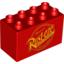 Деталь LEGO DUPLO BRICK 2X4X2 "RUST-EZE", Не определен