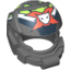 Набор LEGO Minifig Helmet Space with Team Extreme Logo Print, Темный сине-серый