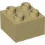 Деталь LEGO DUPLO BRICK 2X2 V2, Не определен