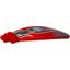 Набор LEGO Windscreen 9 x 3 x 1 2/3 Bubble Canopy with Black End, Flames and Fuel Filler Print [8051], Красный