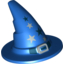 Набор LEGO Minifig Hat, Wizards with Silver Buckle and Stars Print, Голубой