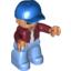 Деталь LEGO FIGURE W/CAP NO. 1, Не определен