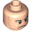 Набор LEGO Minifig Head Stubble, Bushy Eyebrows, Forehead Lines Print (HP Argus Filch) [Blocked Open Stud], Light Flesh