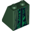 Набор LEGO Slope 65 2 x 2 x 2 with Bottom Tube with Professor McGonagall Robe Print, Темно-зеленый