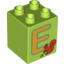 Набор LEGO DUPLO BRICK 2X2X2 E SQUIRREL, Лайм