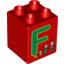 Набор LEGO DUPLO BRICK 2X2X2 F, Красный