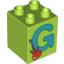 Набор LEGO DUPLO BRICK 2X2X2 G, Лайм