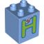 Набор LEGO DUPLO BRICK 2X2X2 H, Medium Blue