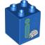 Набор LEGO DUPLO BRICK 2X2X2 I, Голубой