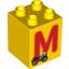 Набор LEGO DUPLO BRICK 2X2X2 M, Желтый