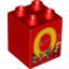 Набор LEGO DUPLO BRICK 2X2X2 O, Красный