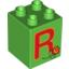 Набор LEGO DUPLO BRICK 2X2X2 R, Ярко-зеленый