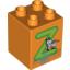 Набор LEGO DUPLO BRICK 2X2X2 Z, Оранжевый