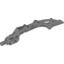 Набор LEGO Bionicle Weapon Small Blade (Hewkii Mahri / Solek), Flat Silver