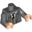 Набор LEGO Torso Harry Potter Jacket with Rumpled Vest and Tie Print / Dark Bluish Gray Arms / Light Flesh Hands, Темный сине-серый