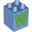 Набор LEGO DUPLO BRICK 2X2X2 W, Medium Blue