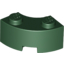 Набор LEGO Brick, Round Corner 2 x 2 Macaroni with Stud Notch and Reinforced Underside (New Style), Темно-зеленый
