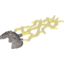 Набор LEGO Hero Factory Weapon - Triple Lightning with Marbled Trans-Neon Green Bolt Pattern, Flat Silver