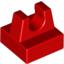 Набор LEGO Tile, Modified 1 x 1 with Clip with Rounded Tips and Center Cut, Красный