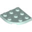 Набор LEGO Plate, Round Corner 3 x 3, Light Aqua