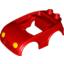 Набор LEGO Duplo Car Body with 2 Studs on Back and Yellow Headlights Print (fits over Car Base 2 x 4), Красный